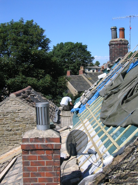 Here we are talking out the boards and rubbish ready for re boarding the vally prior to lining it with code 5 lead.